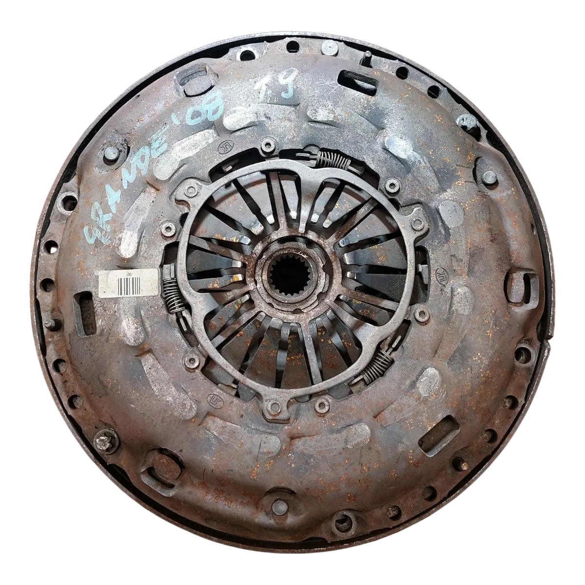 Fiat Punto Grande 1.9 M-jet  05-18   zamašnjak dvomaseni / korpa , lamela  9223223  55217625 55354215