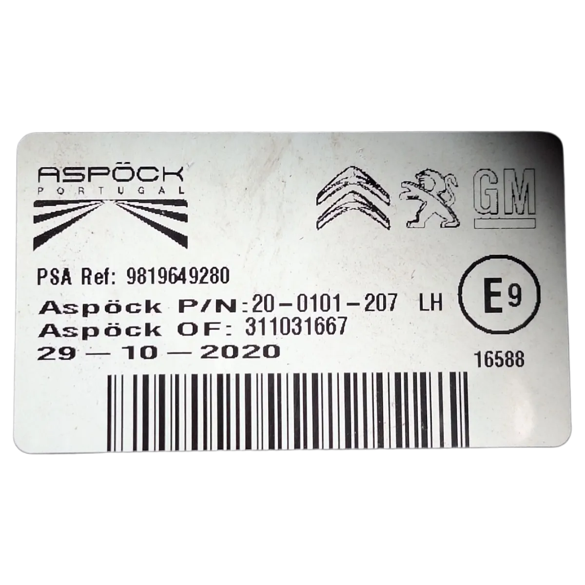 Citroen  Berlingo IV  K9  18-      lampa zadnja lijeva    9819649280