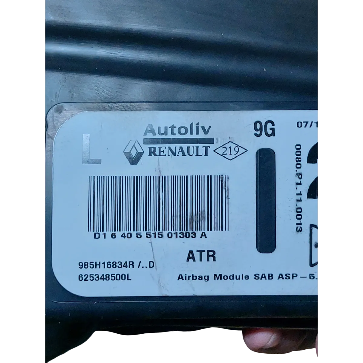 Renault Clio IV    12-20   airbag/ zračni jastuk sjedala  lijevi  625348500L  985H16834R