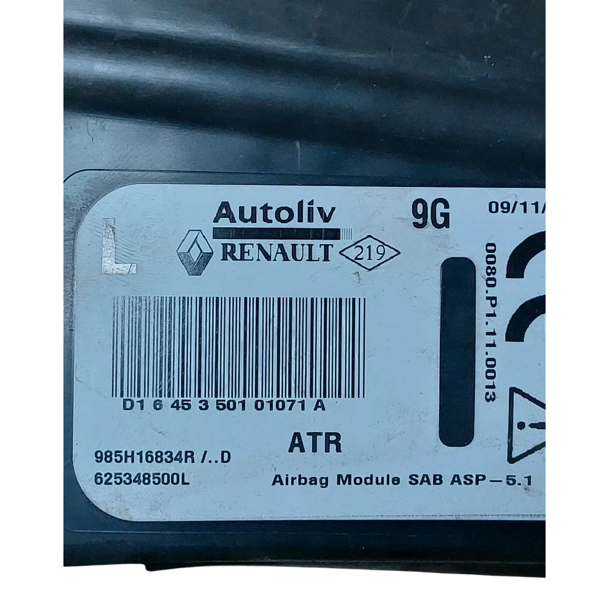 Renault Clio IV    12-20   airbag/ zračni jastuk sjedala  lijevi  625348500L  985H16834R