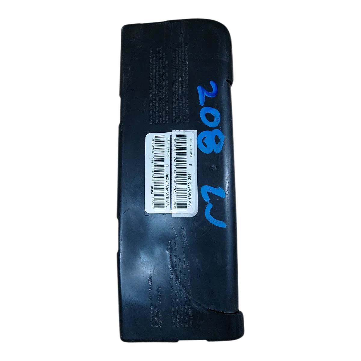 Peugeot 208 12-19   airbag/ zračni jastuk sjedala lijevi  9802247780