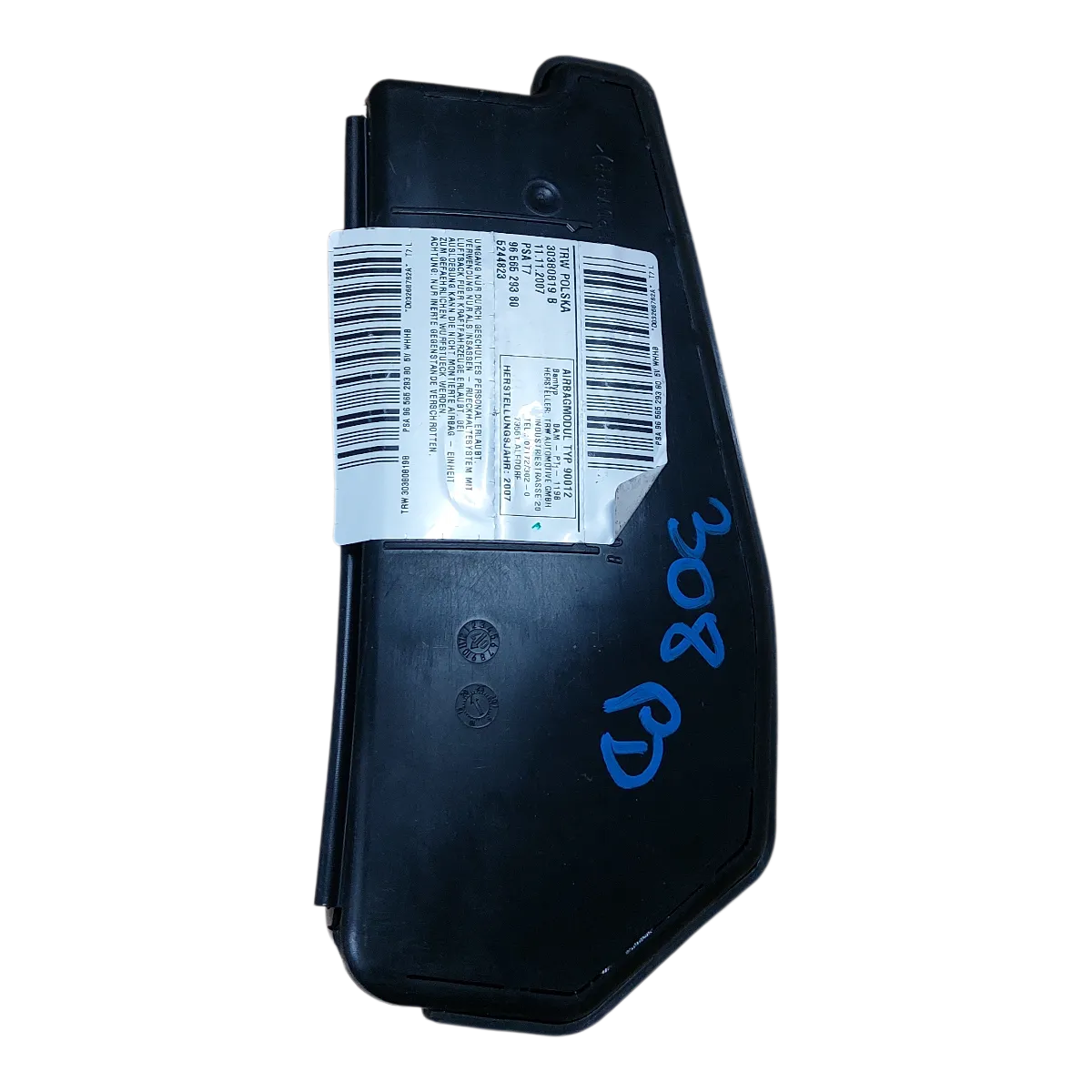 Peugeot 308   07-13   airbag/ zračni jastuk sjedala desni  9656529380