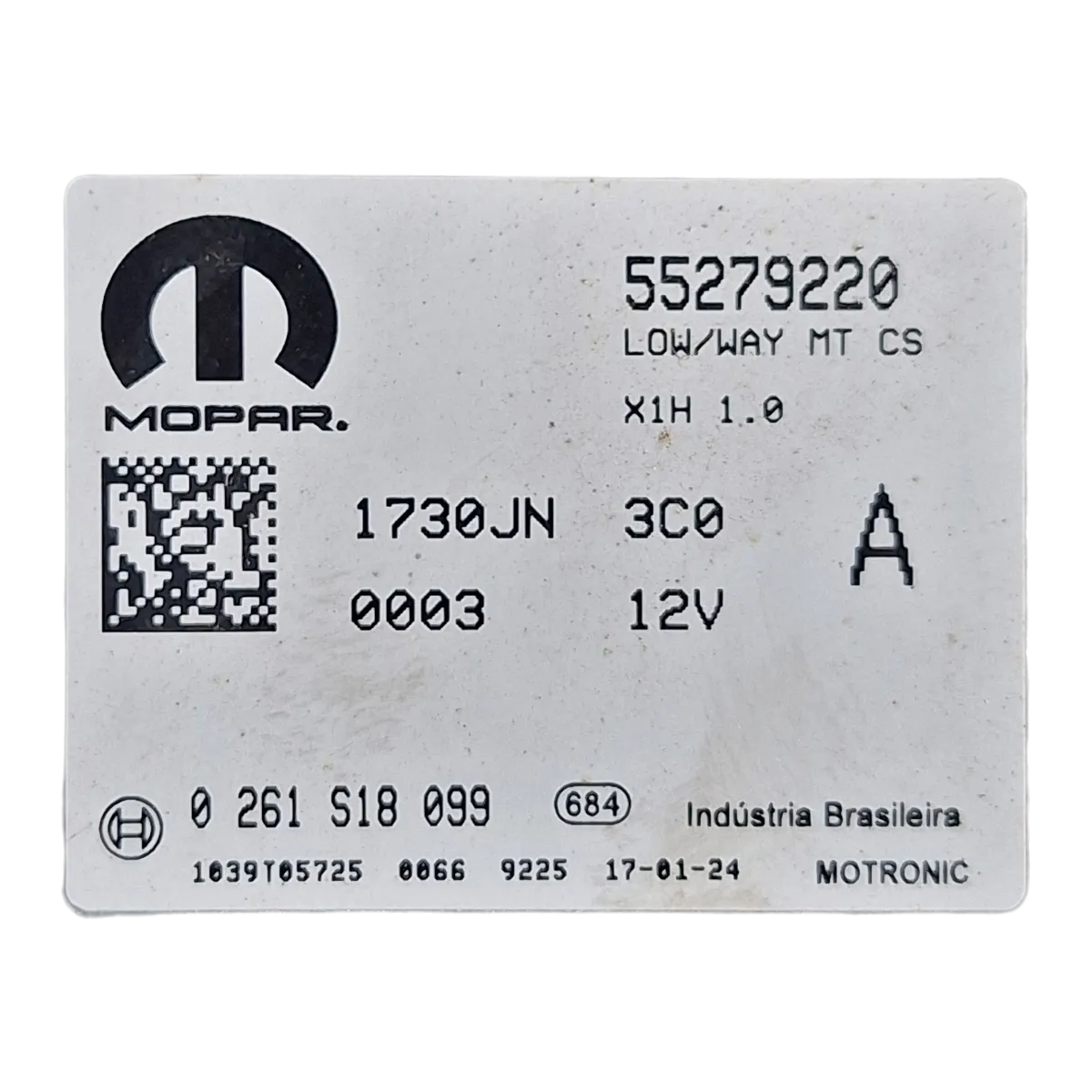 Fiat  Mobi  1.0  16-    centrala- računalo motora     55279220  0261S18099