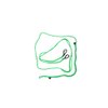 EXTRA LONG LINE - 2 dogs ( green ) - 390 cm