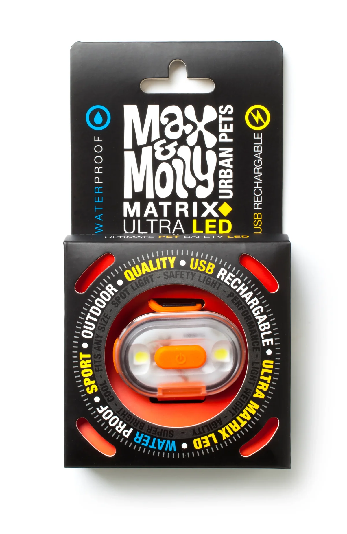 THE ULTIMATE PET SAFETY LIGHT ORANGE