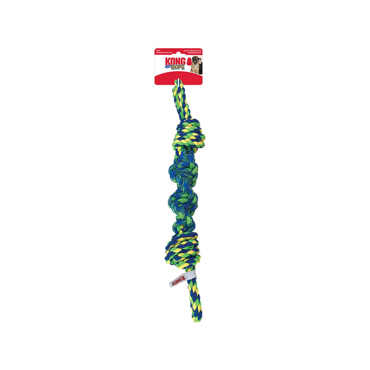 KONG igračka za pse Rope Bunji Assorted Lg EU