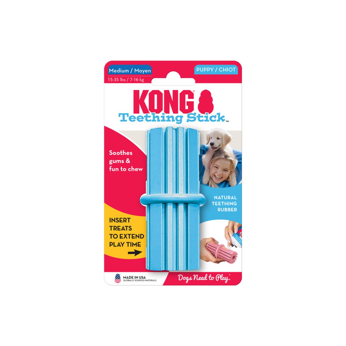 KONG igračka za pse Puppy Teething Stick