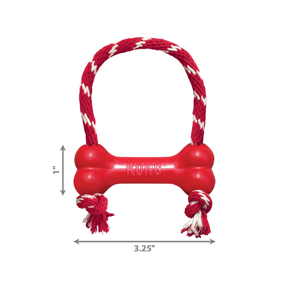 KONG igračka za pse Goodie Bone Rope XS