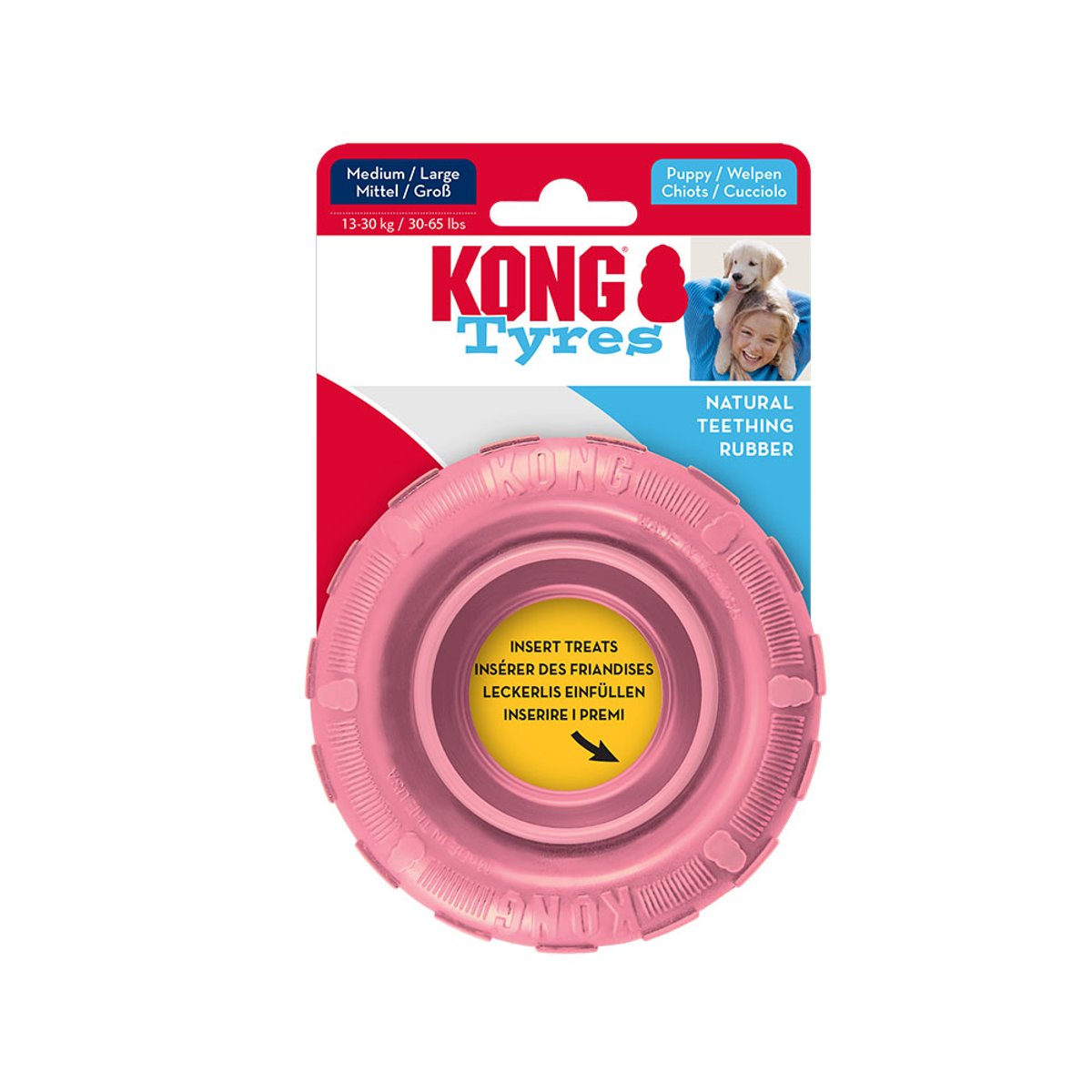 KONG igračka za pse Puppy Tyres M/L