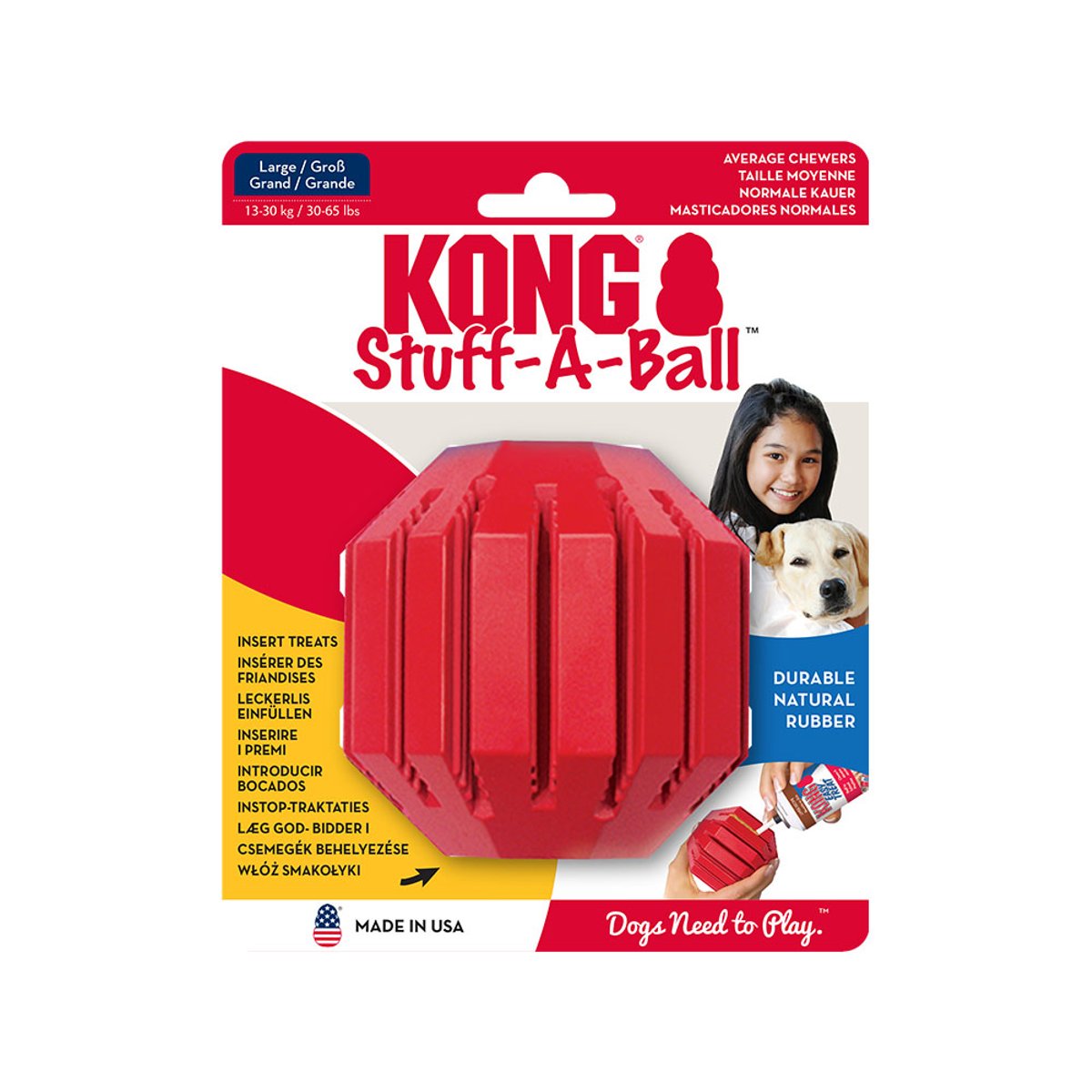 KONG igračka za pse STUFF A BALL L