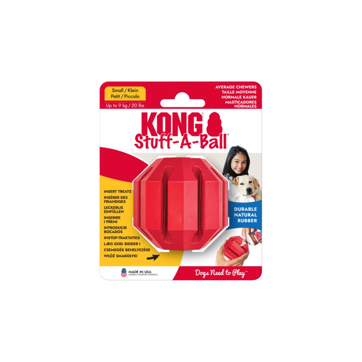 KONG igračka za pse STUFF A BALL S