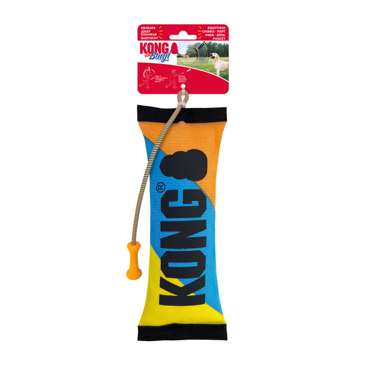 KONG igračka za pse Bunji High-Viz Bumper Medium