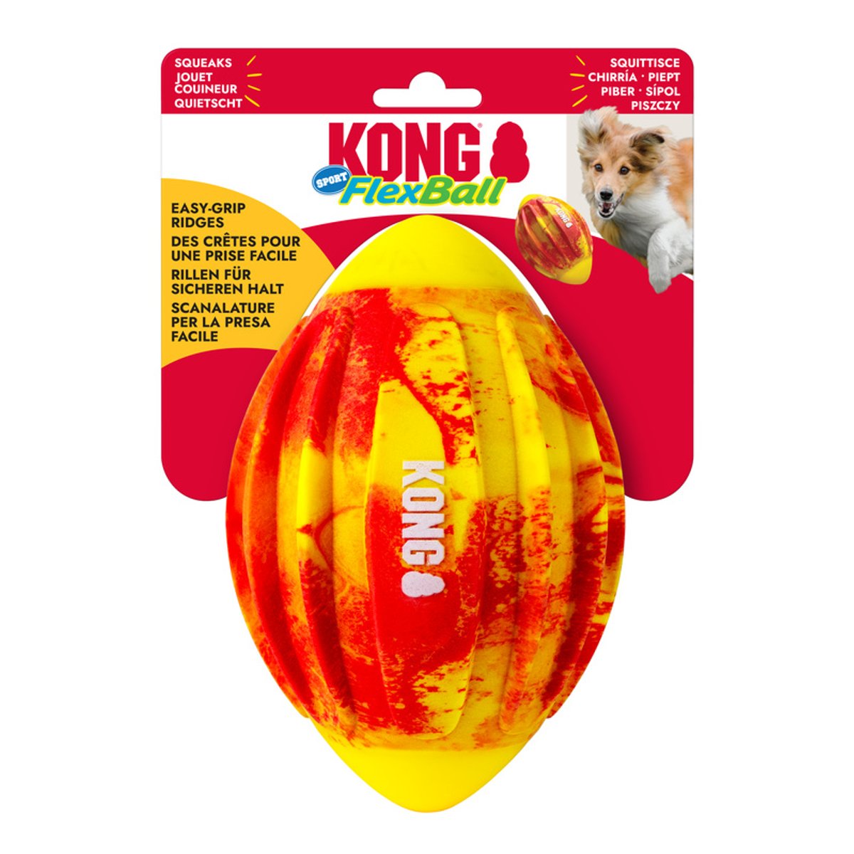 KONG igračka za pse FLEXBALL SPORT FOOTBALL MD