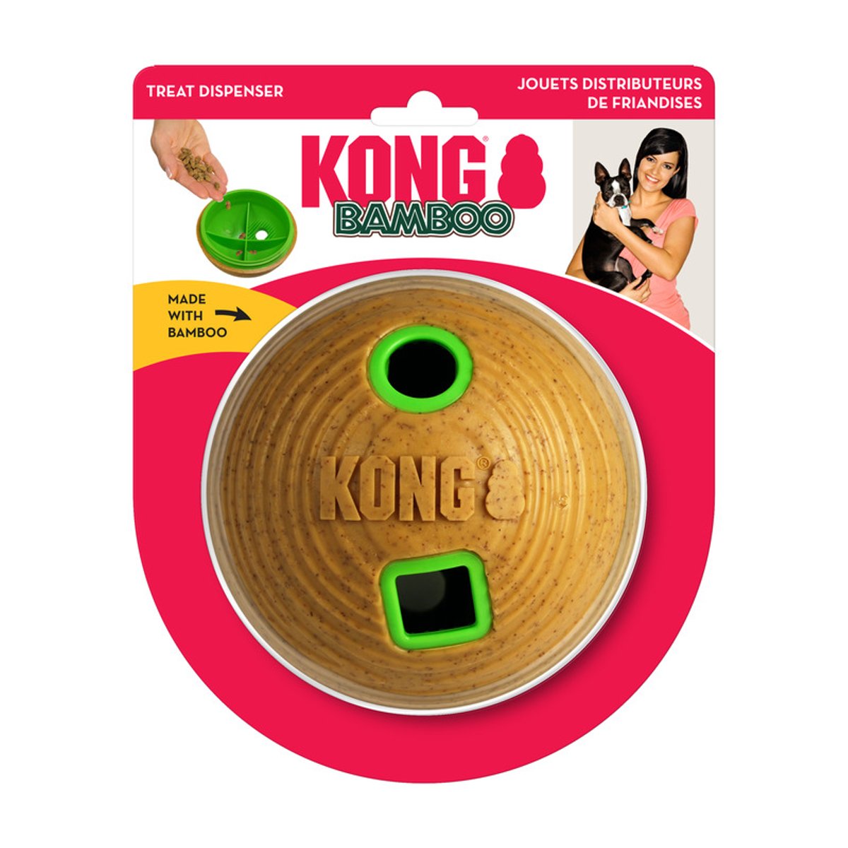 KONG igračka za pse Bamboo Feeder Ball Medium