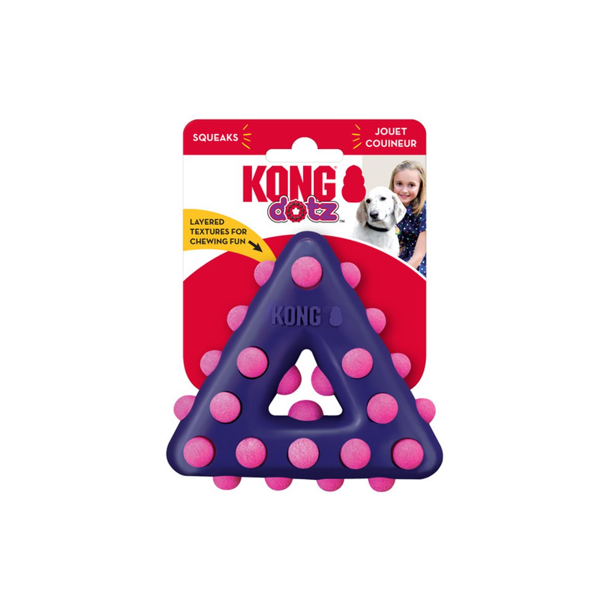 KONG igračka za pse Dotz Triangle