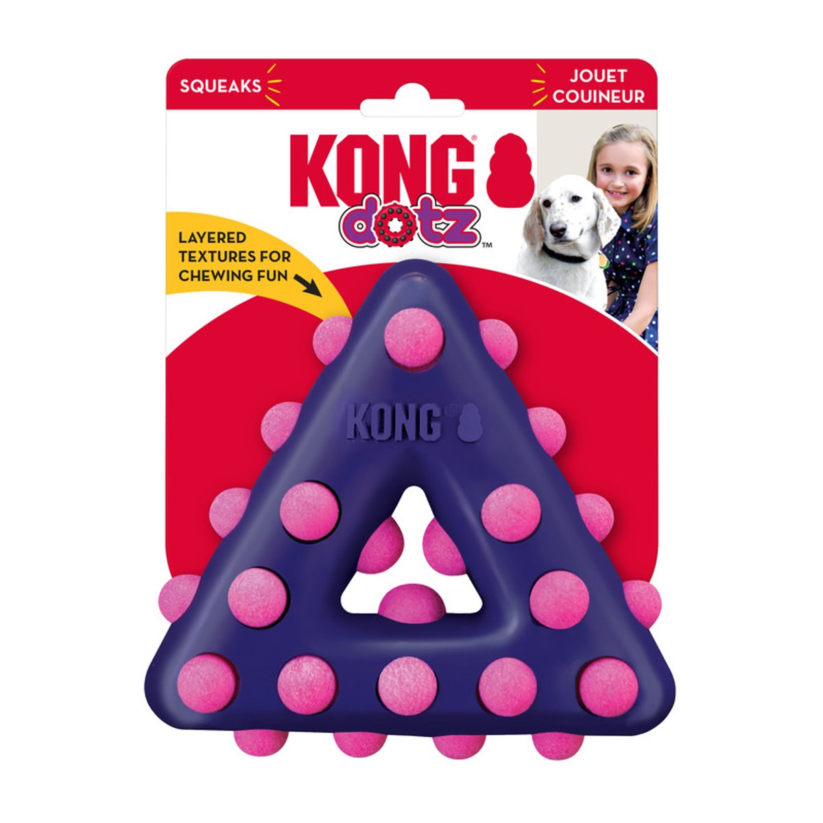 KONG igračka za pse Dotz Triangle