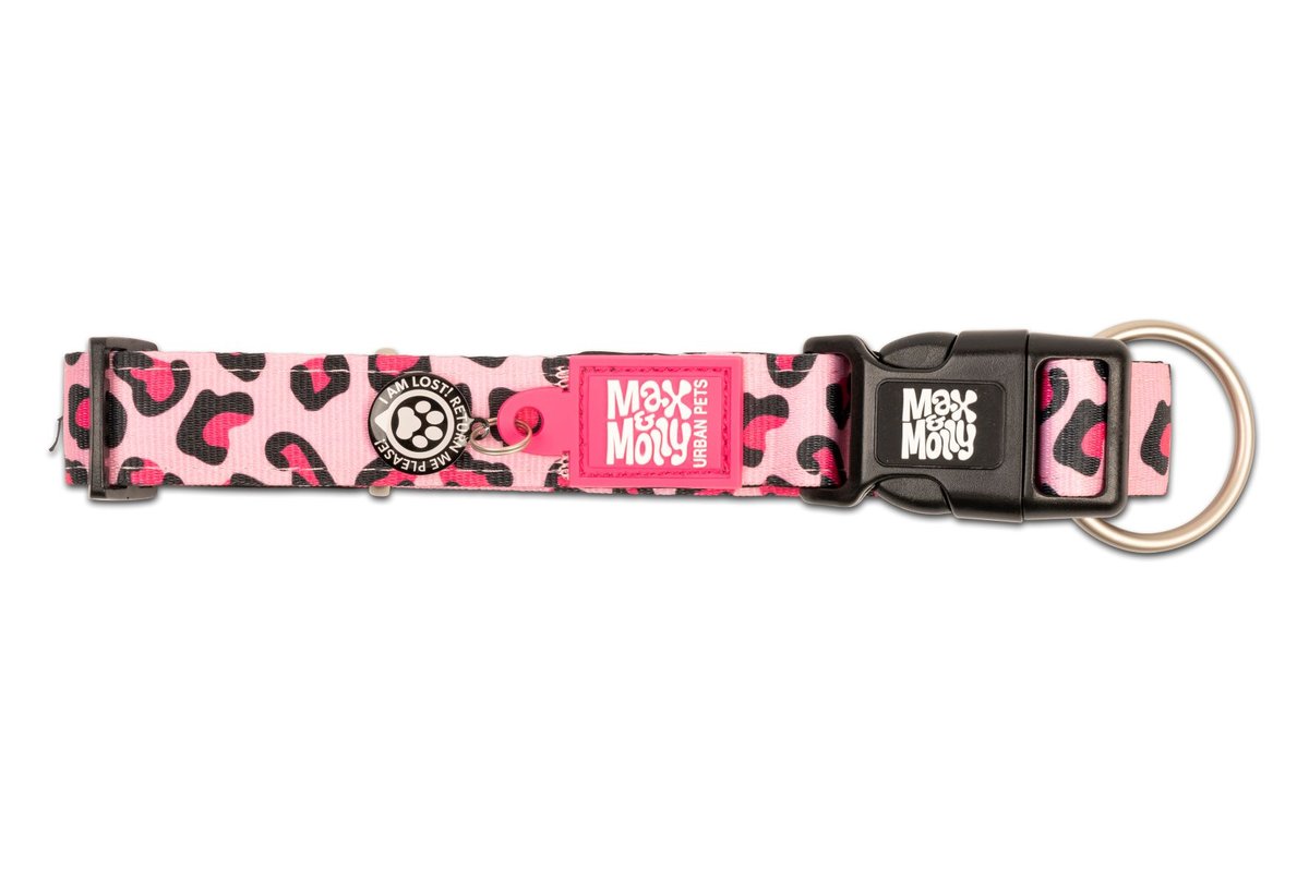 M&M COLLAR LEOPARD PINK