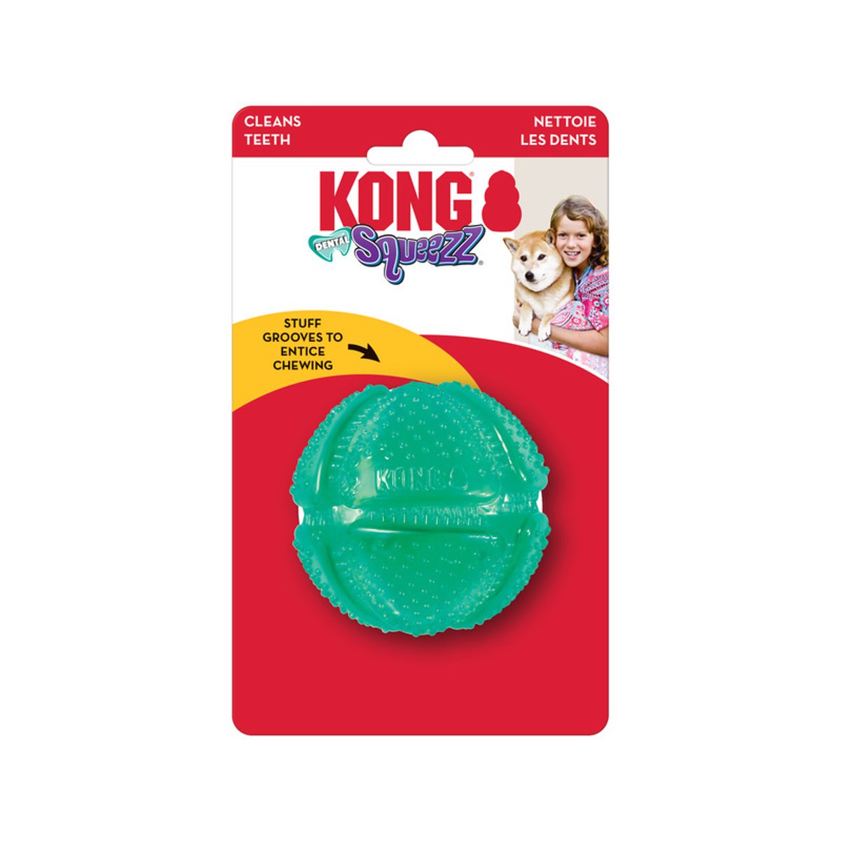 KONG Squeezz Dental Ball