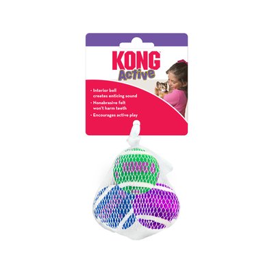 KONG CAT ACTIVE TENNIS BALL/BELLS